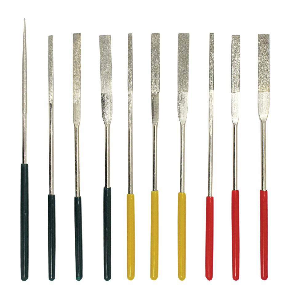 10pc Tapered Diamond File Set File Set for Cutting, Engraving and Finishing,