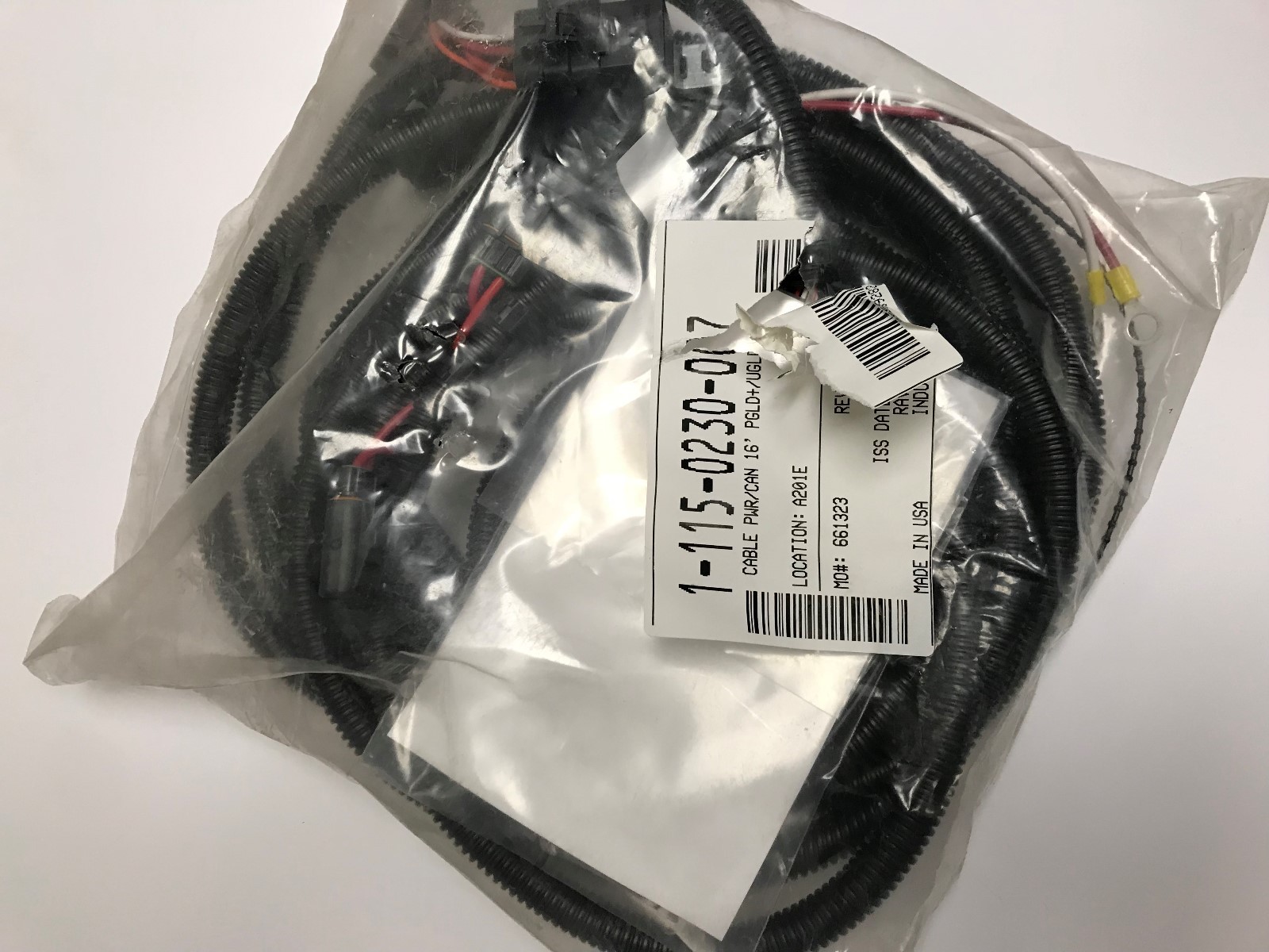 115-0230-007 Raven Cable PWR/CAN 16′ PGLD+/UGLD