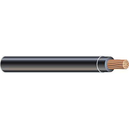 Southwire 27032201 Tffn Building Wire, Copper, 16 Awg, 1C, Black, Stranded, 500
