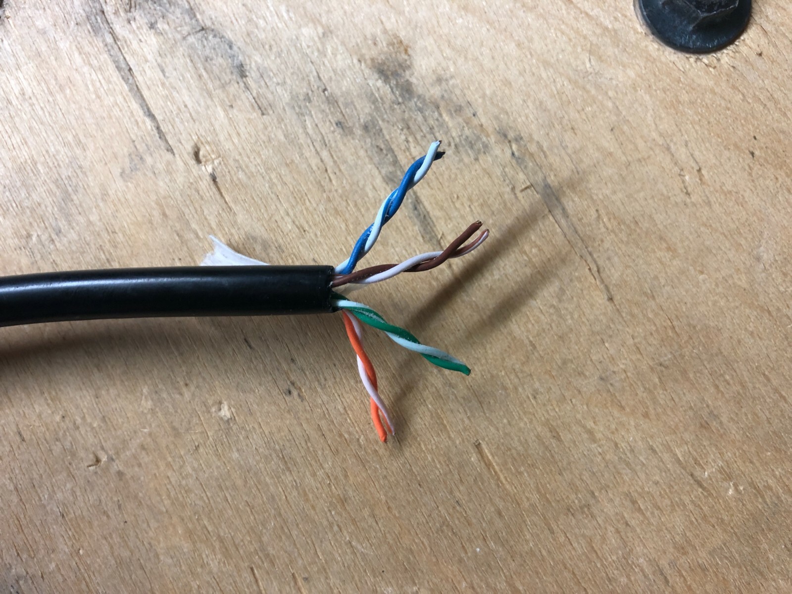 25′ Honeywell Genesis WG-50901008 24 AWG 4 Pair CAT5e Wire Cable
