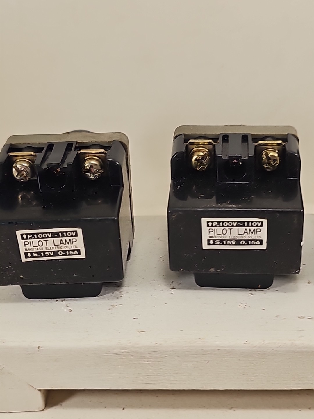 Used Lot Of 3 Maruyasu Electric Pilot Lamps P100V-110V