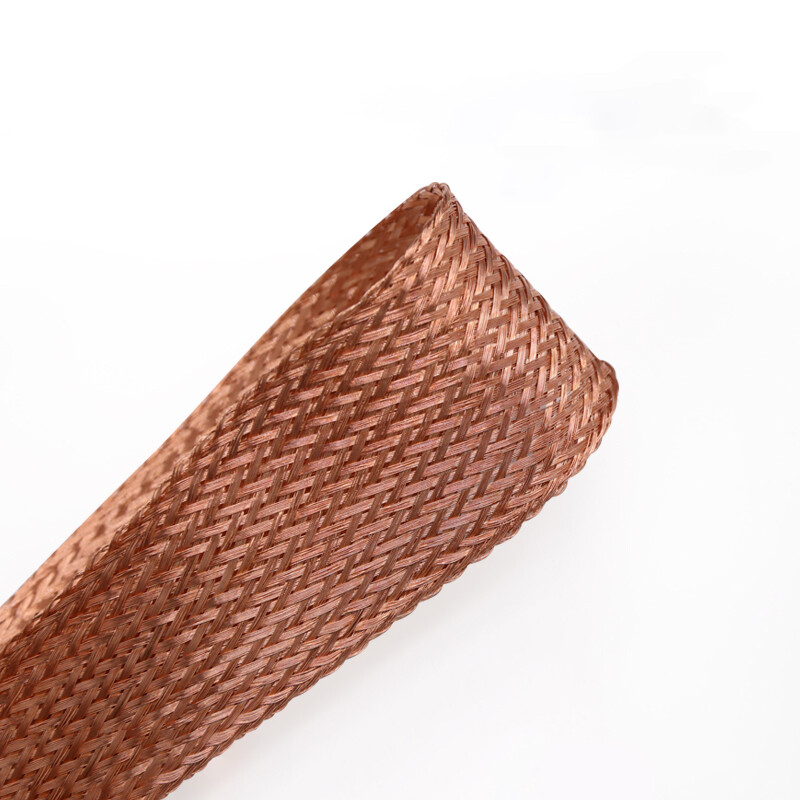 Flat Pure Copper Braid Cable Bare Copper Braid Wire Ground Lead 2mm – 28mm