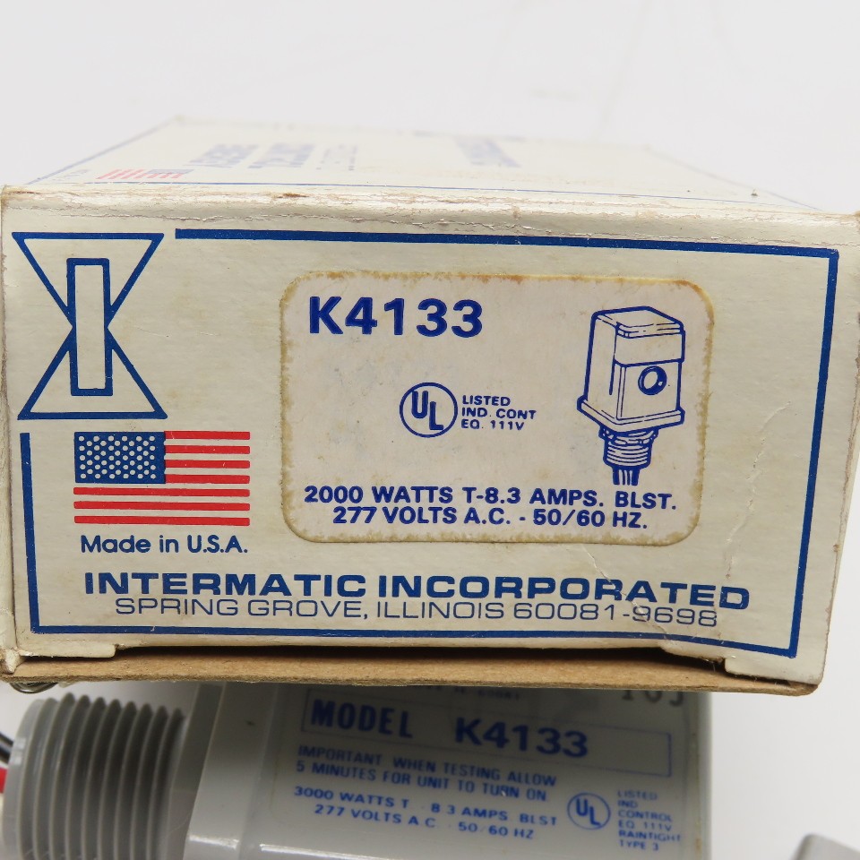 Intermatic K4133 2000W 277VAC 50/60Hz Photo Controller