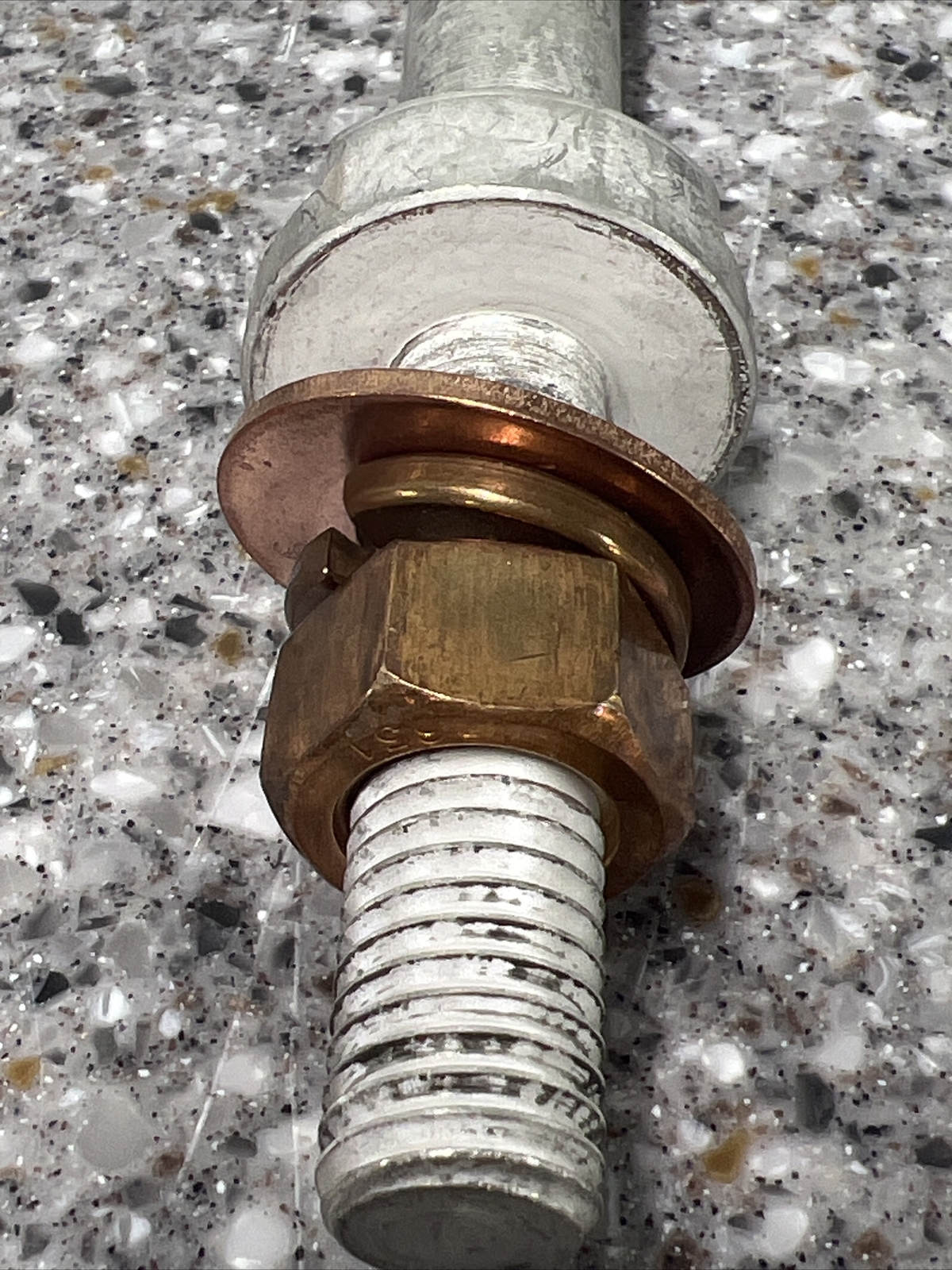 Tin-Plated Copper Grounding Stud Macleanpower 03-M-015