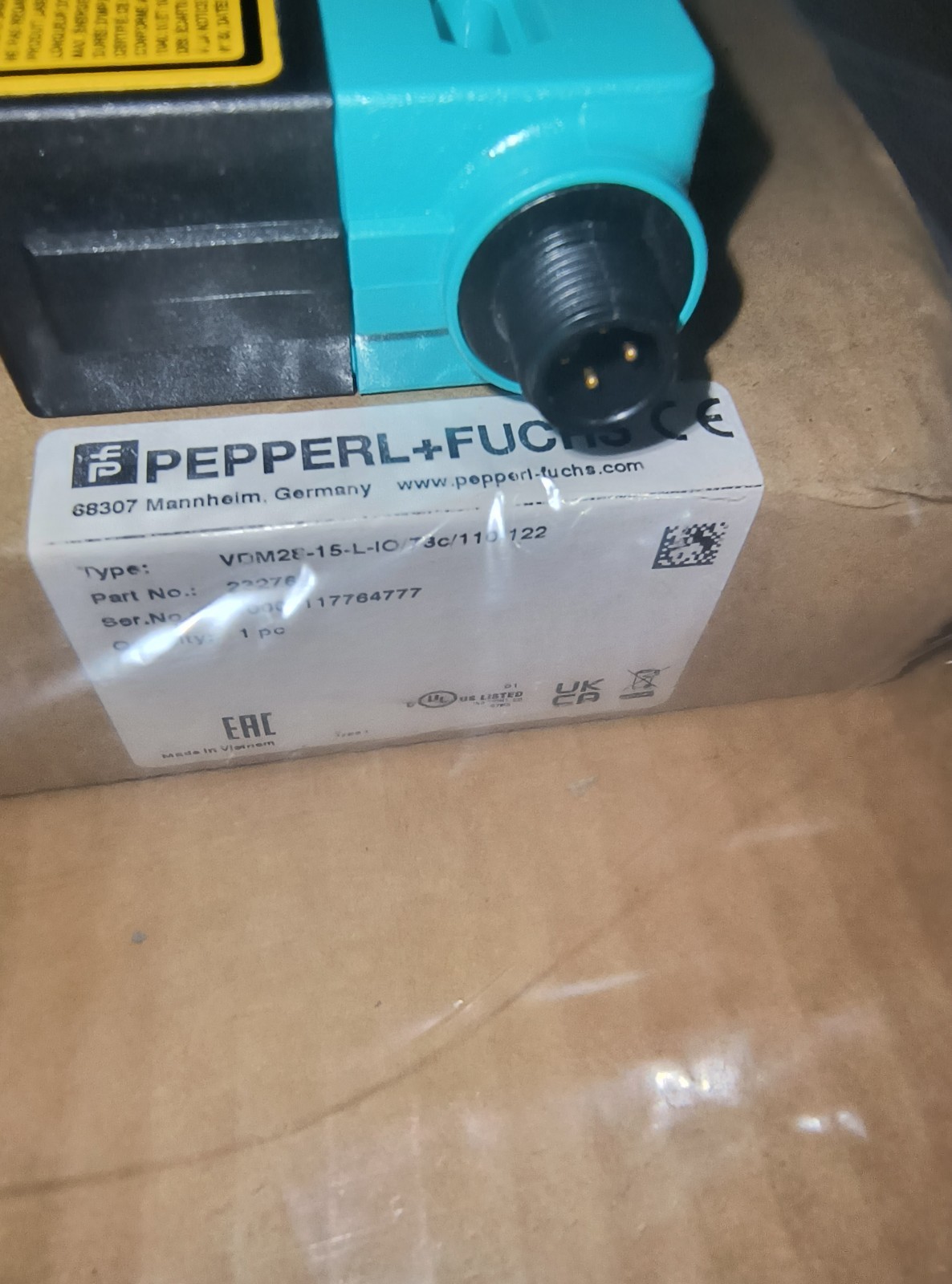 PEPPERL+FUCHS VDM28-15-L1-IO/73C/110/122 DISTANCE SENSOR