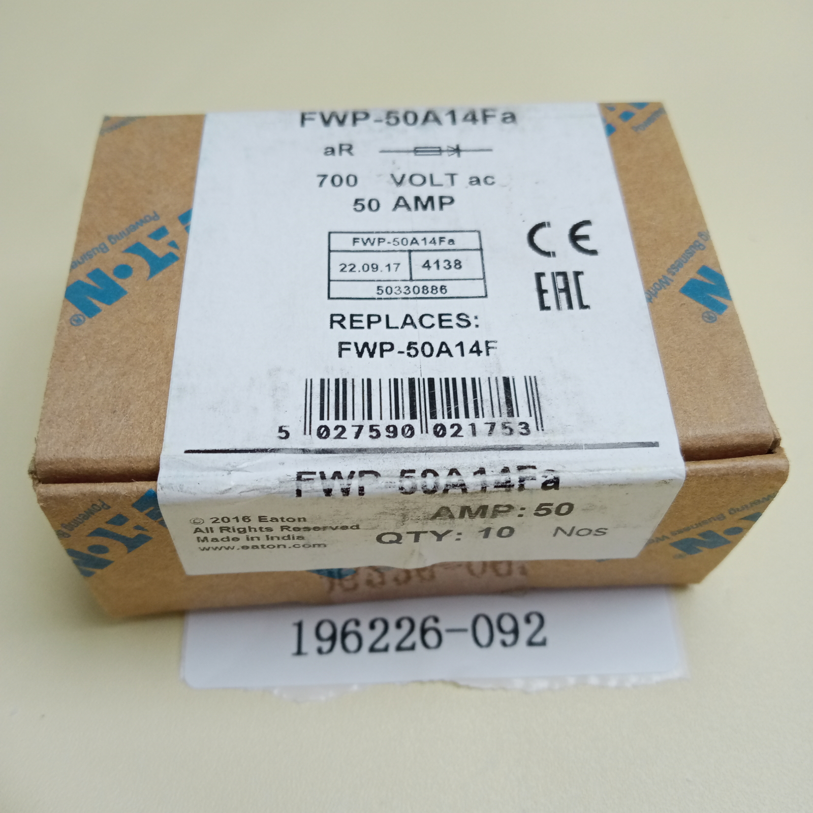 (1 PCS) FWP-50A14FA Bussmann Fuse NEW