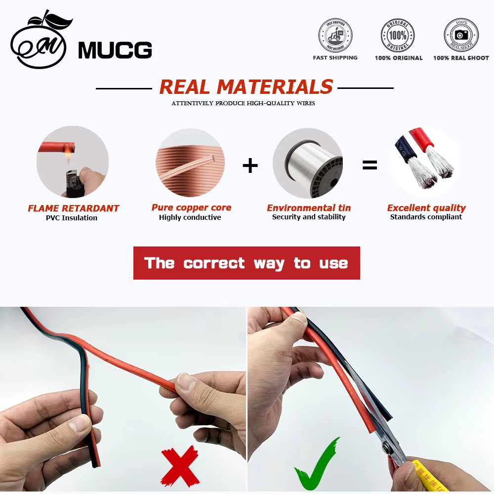 2Pin Silicone Cable Super Soft 8AWG 12 14 16 18 20 22 24 28 AWG Flexible High Te