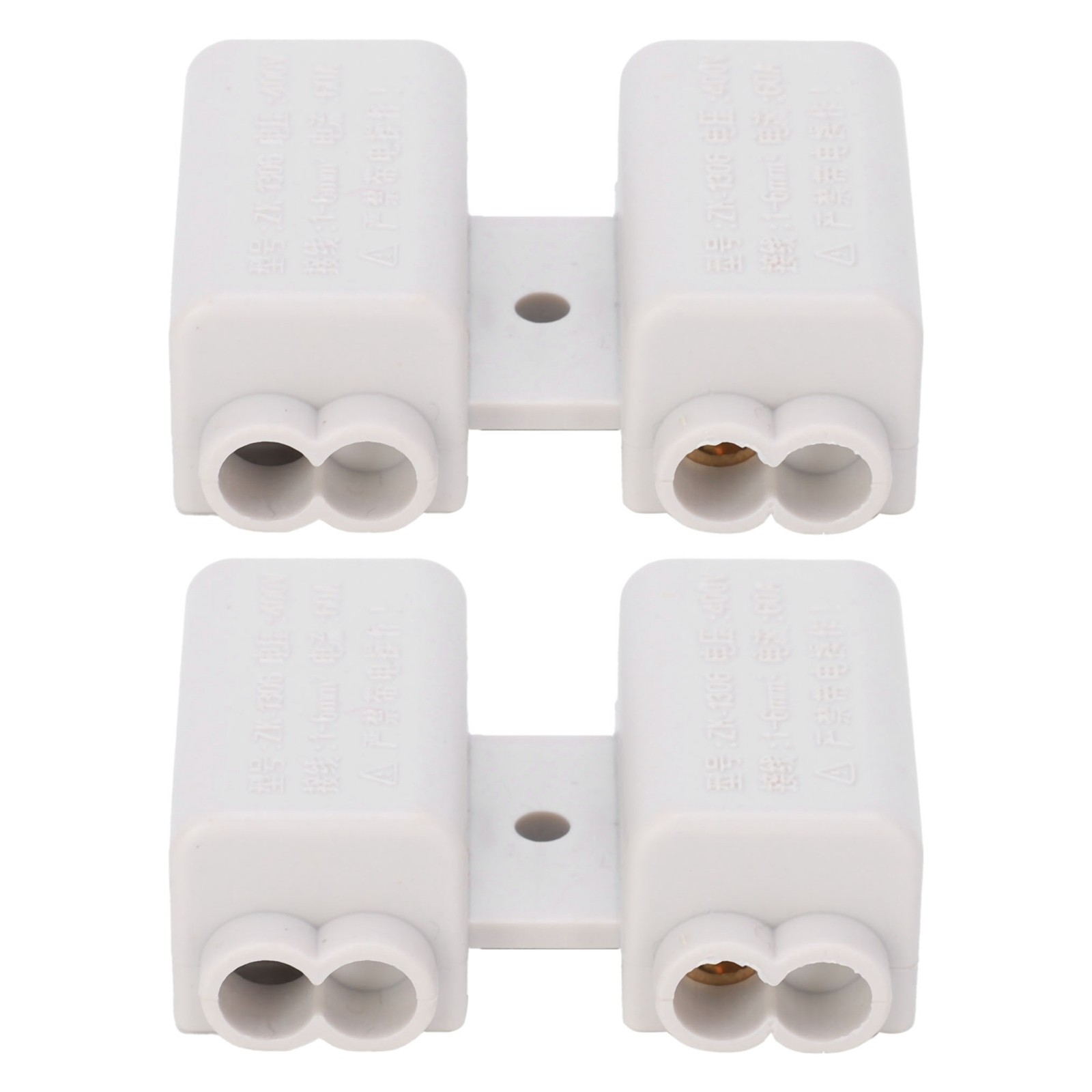 2Pcs High-Power Wiring Splitter Non-Breaking Design Main Function Terminal Block