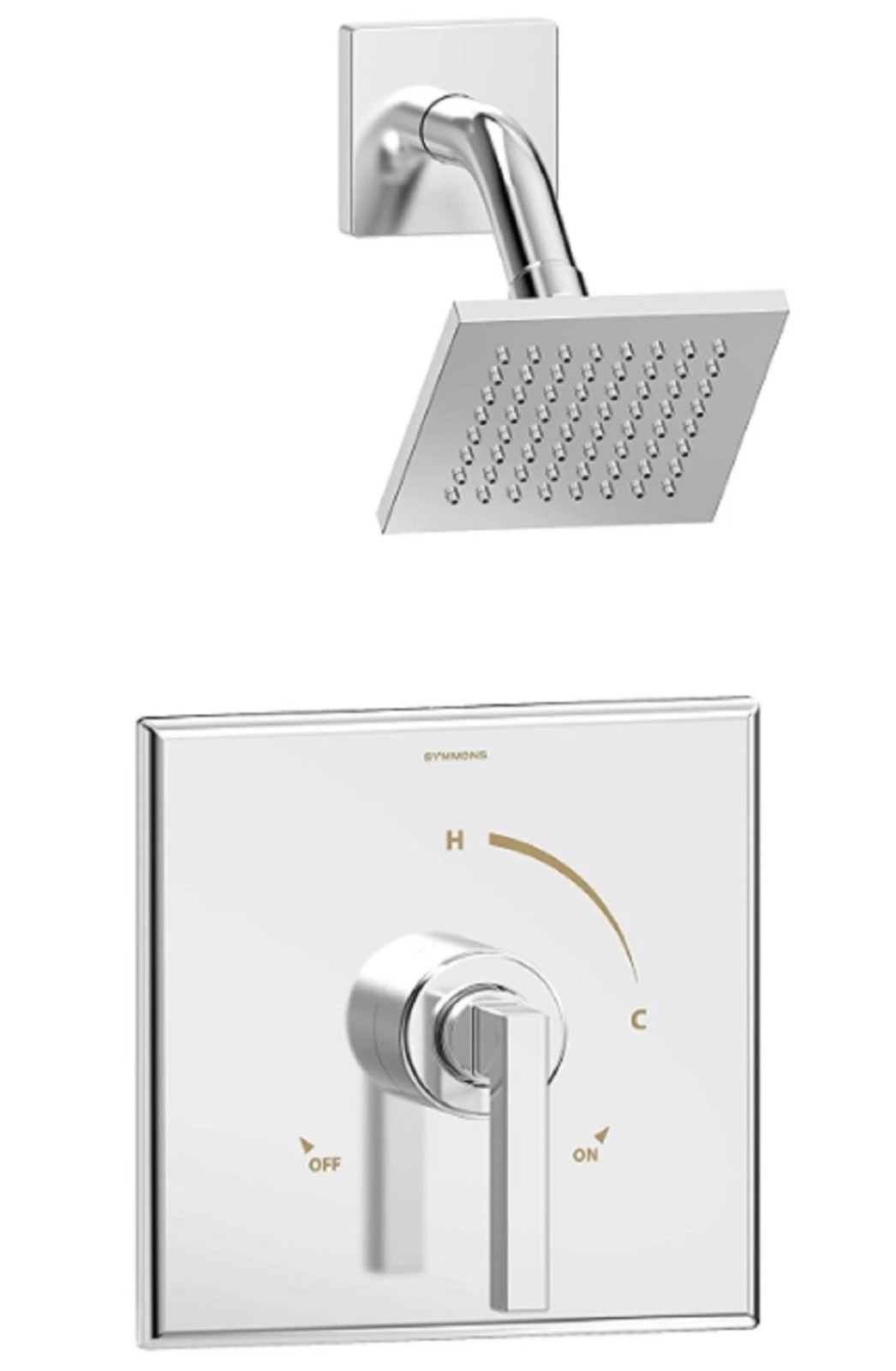 Symmons 3601-SH4-1.5-TRM Duro Wall Mount Shower System, Polished Chrome