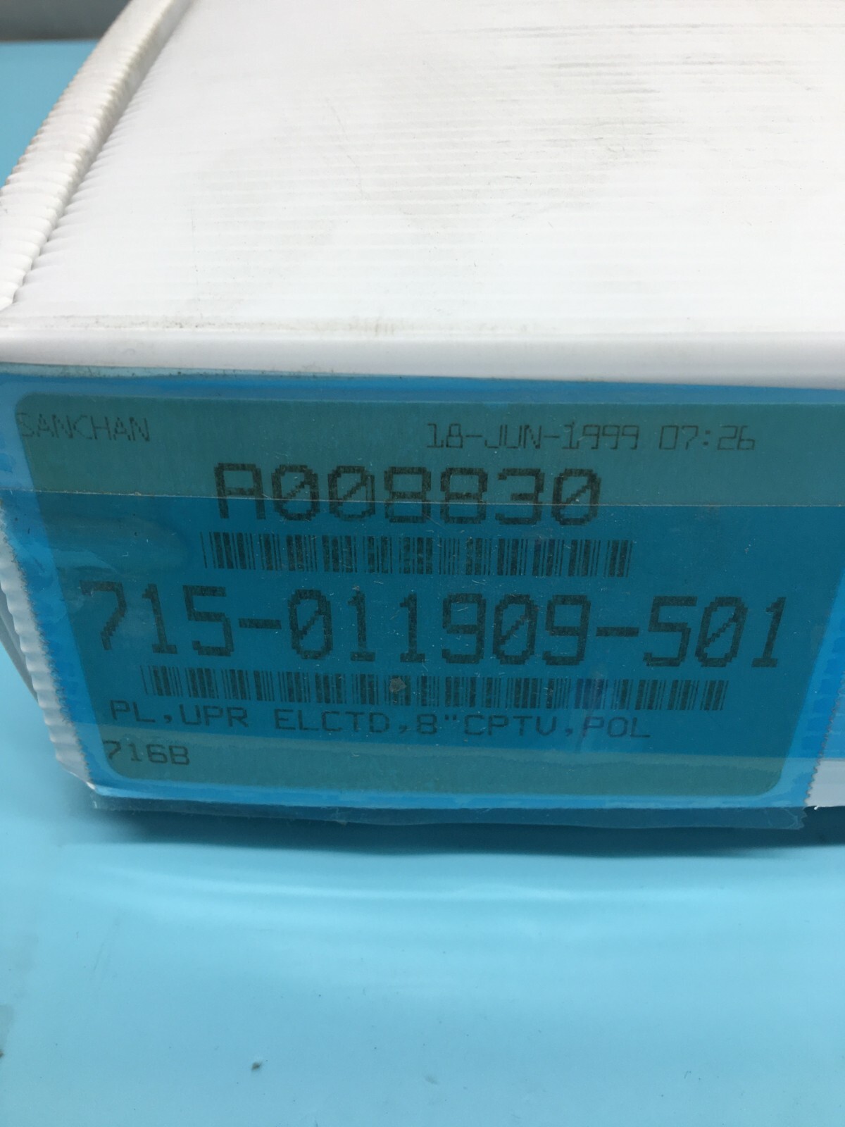 LAM 715-011909-501 PLATE, UPPER ELCTDRODE 8″ POLISHED CAPTIVE, 123496