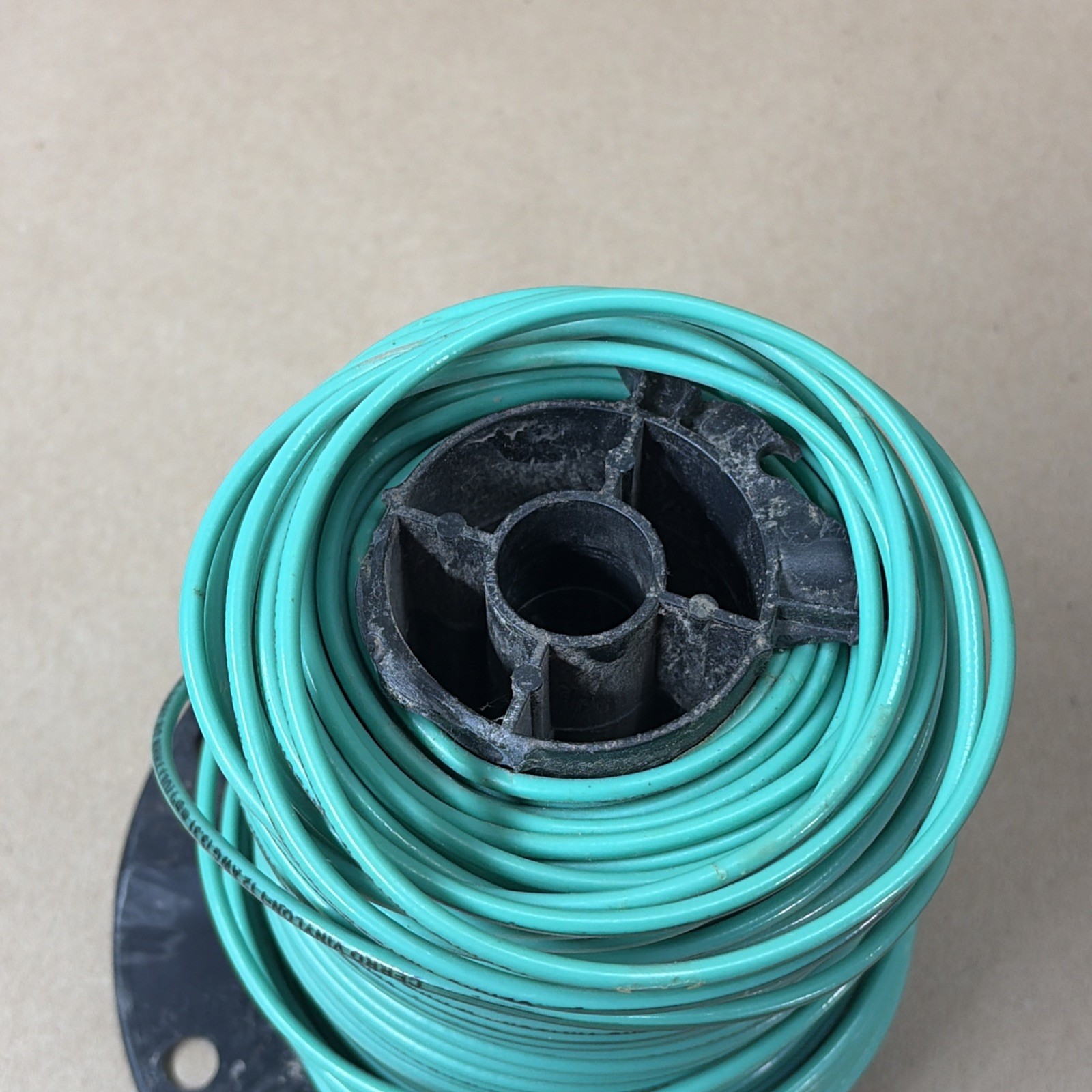 5LB of 12 Gauge Green Solid CU THWN THHN AWM Wire Copper Cerrowire USED