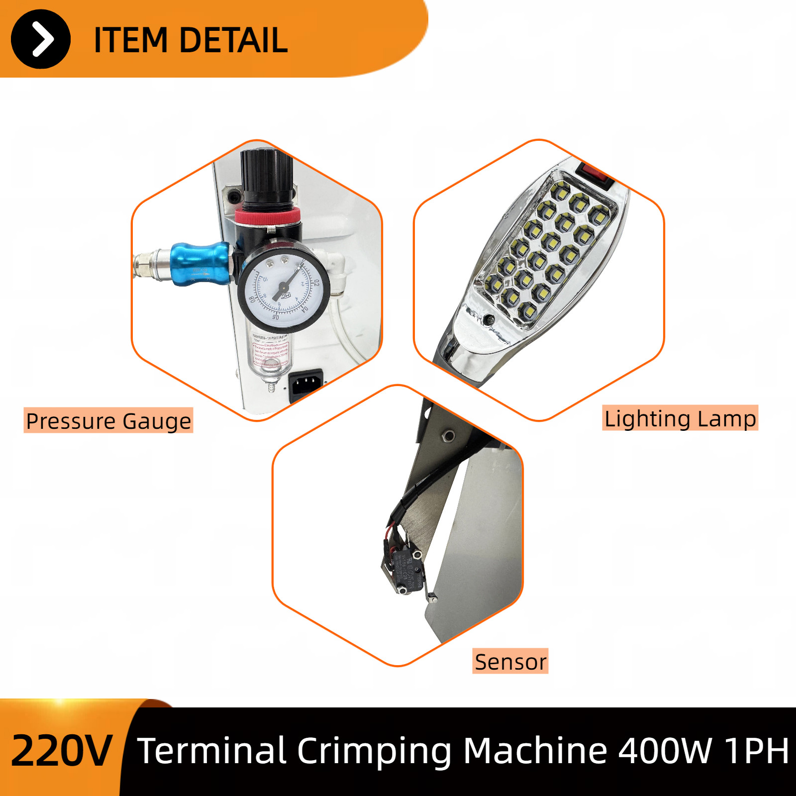 Automatic Terminal Stripping Crimping Machine 220V 1PH Cable Wire Stripper