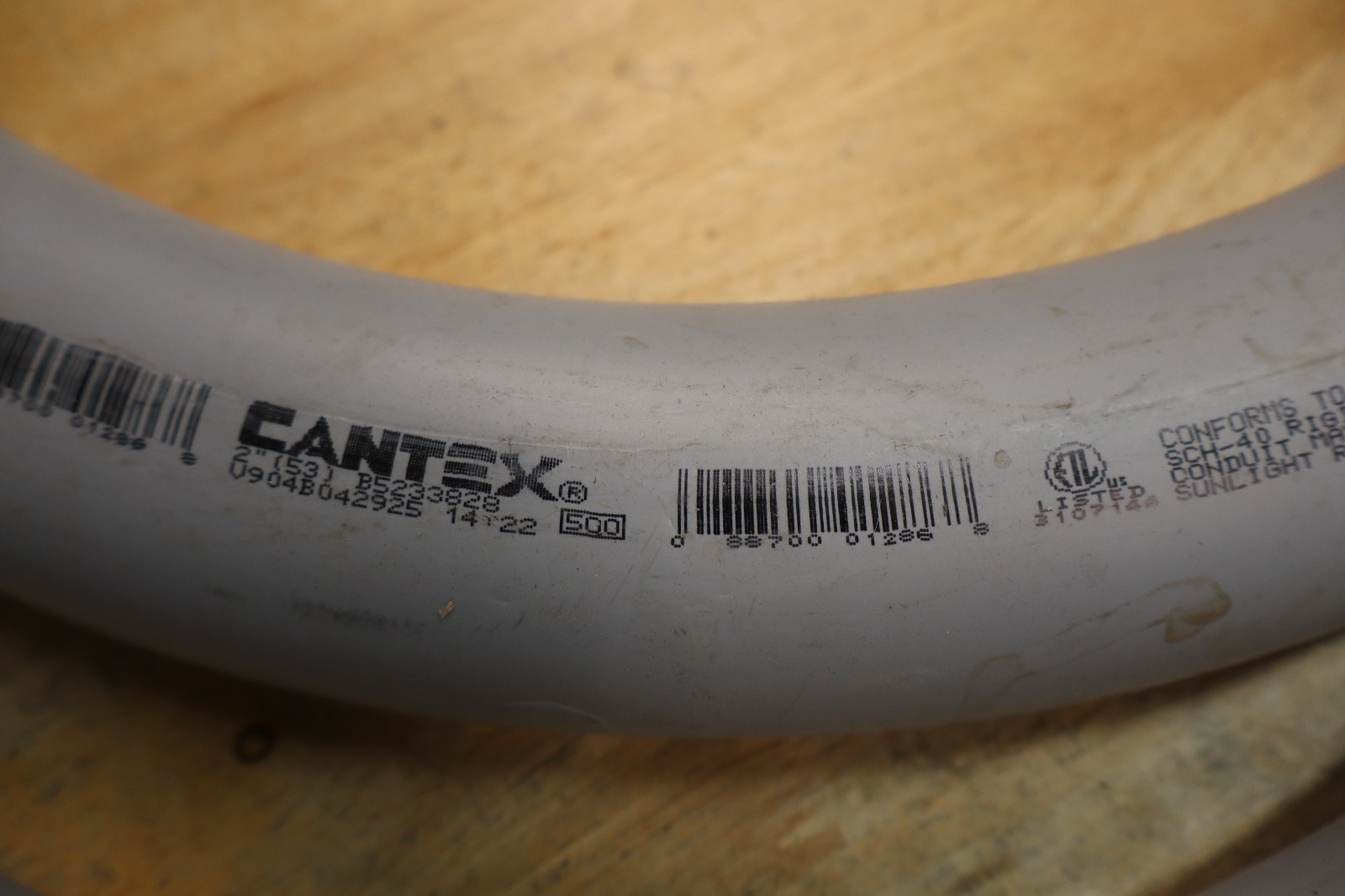 Lot of 2 CANTEX 2″ 90 Degree PVC Combination Elbow Conduit Fitting
