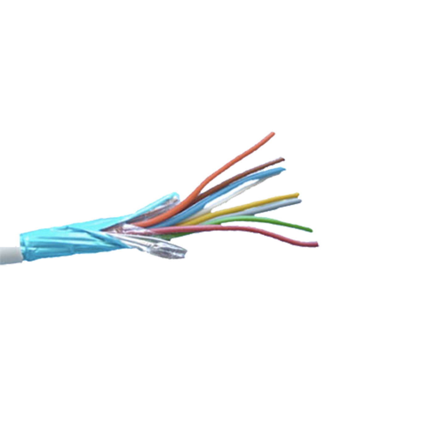 ELECTRIC CABLE WIRE SHIELDED ALARM FIRE RETARDANT 8×0,22 + 2×0,50 PRICE 1 METER