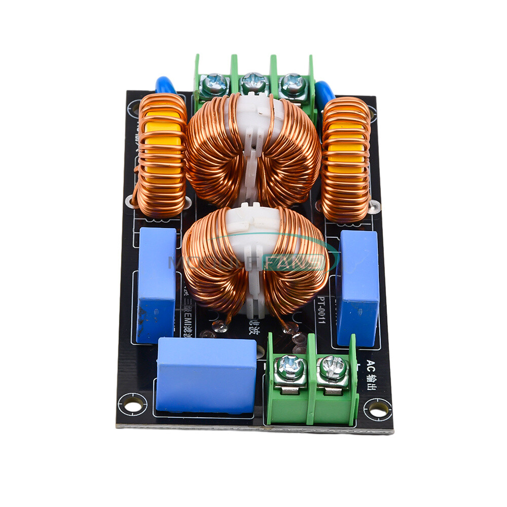 AC110-250V 4/10/20A 3-stage EMI AC Filter Board Audio Power Amplifier Module-