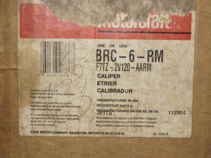 Ford F7TZ-2V120-AARM F7TZ2V120AARM Caliper NEW NOB