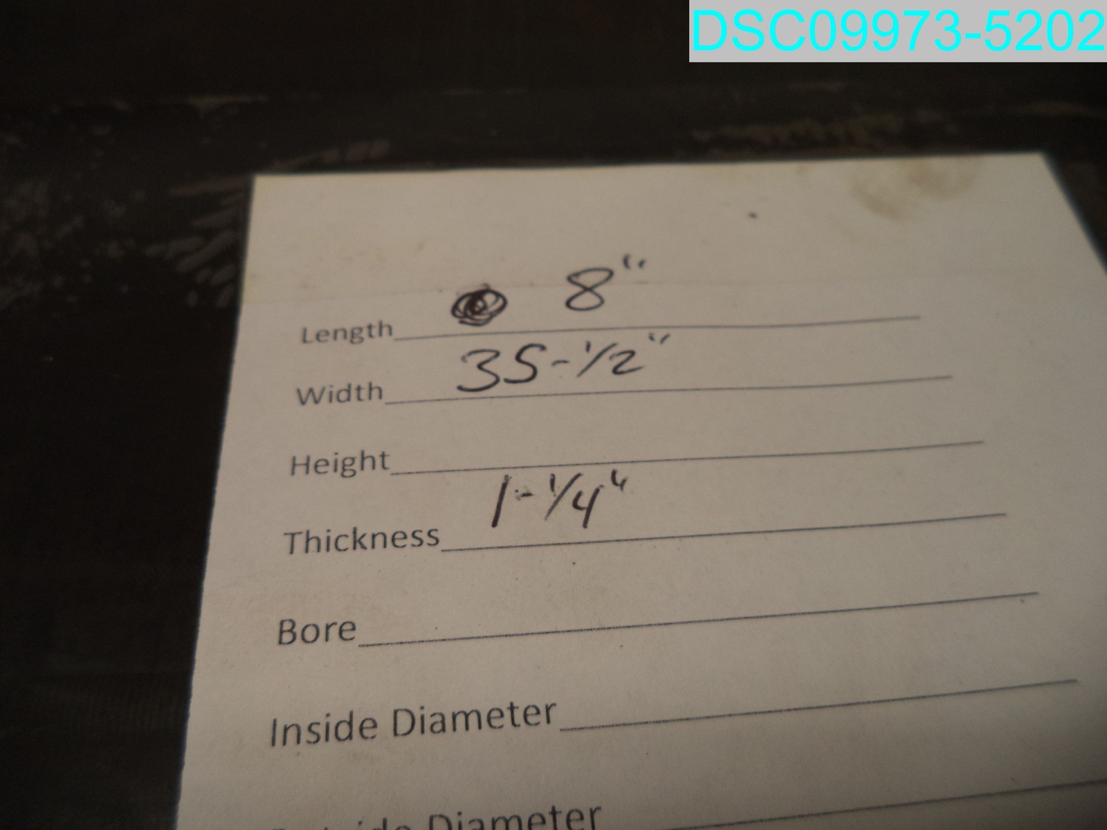 8″L Vevor Solid Rubber Threshold Ramp 35-1/2″ W X 1-1/4″ THK