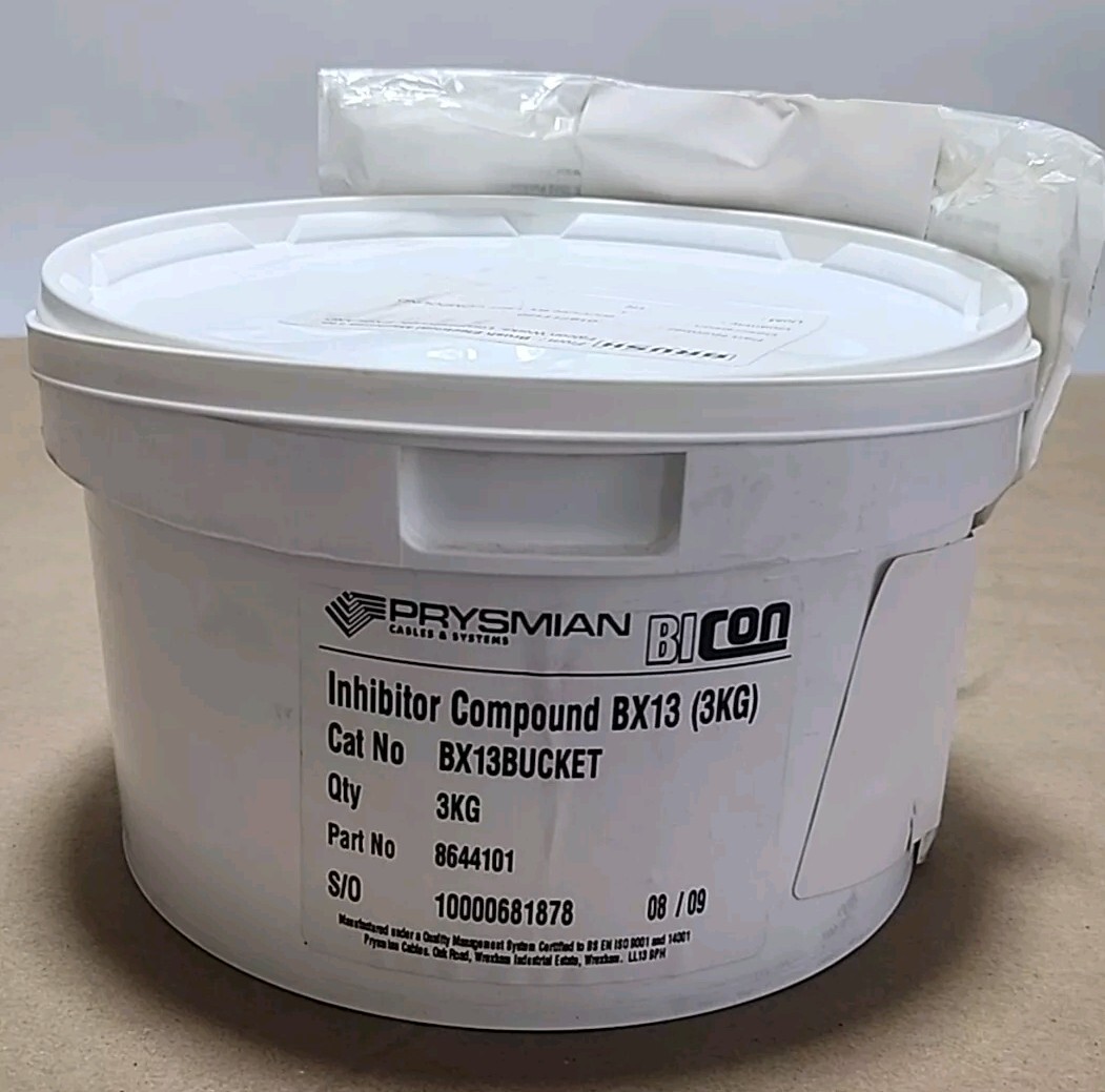 *NEW* Prysmian Cables & Systems BX13BUCKET Inhibitor Compound BX13 3Kg +Warranty