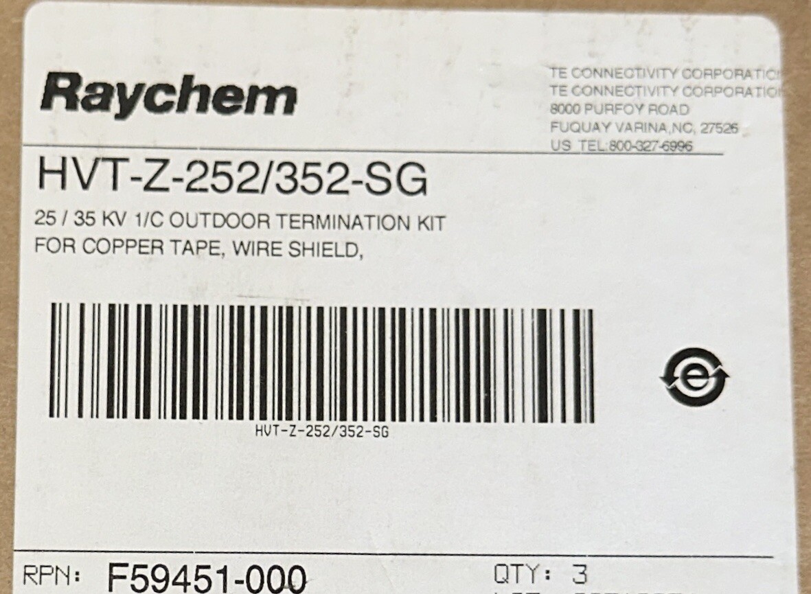 TERMINATION HVT-Z-252/352-SG 35 Kv RAYCHEM TE (KIT 3 tips)