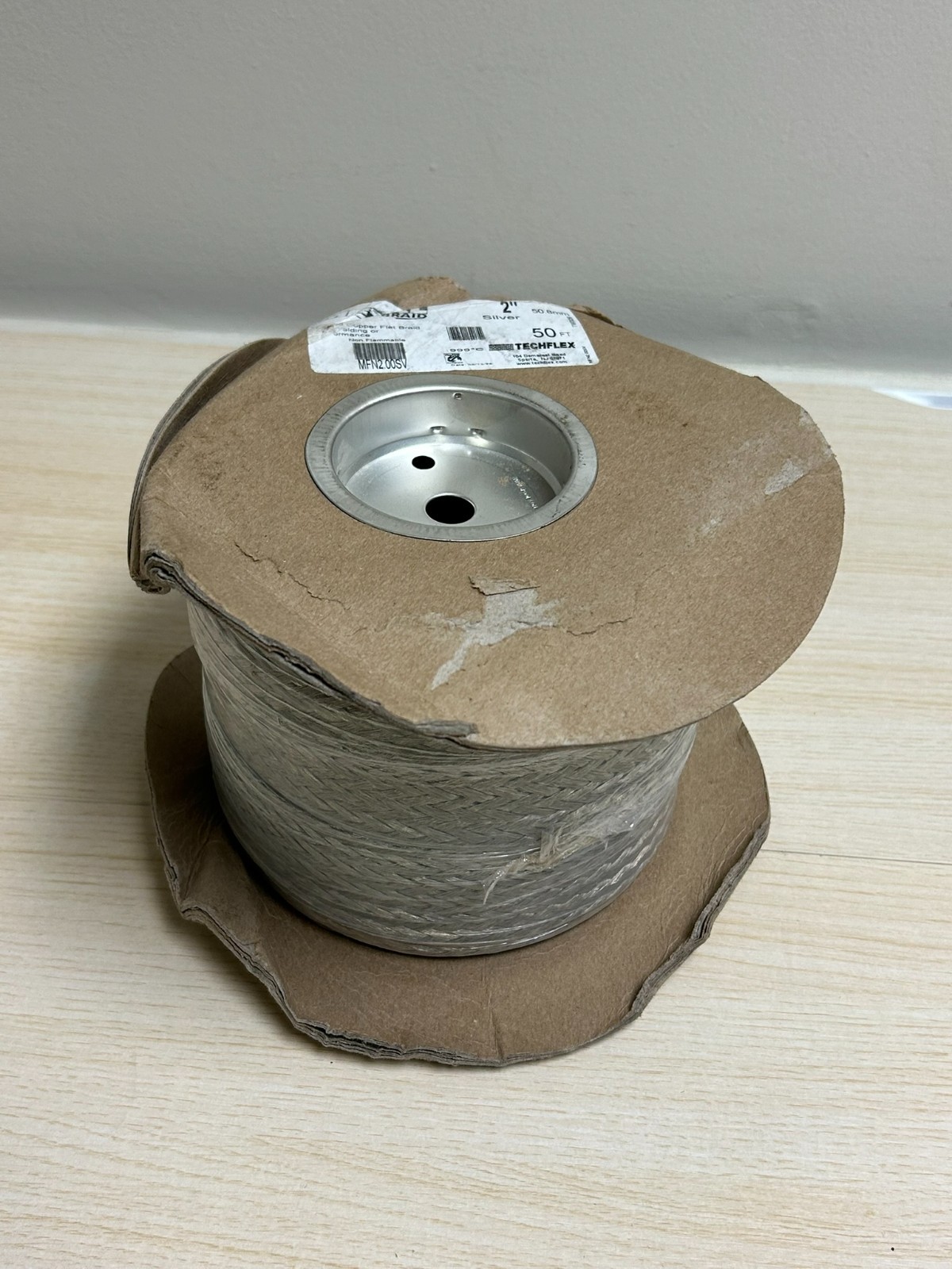Flexo® Tinned Copper Flat Flexo® Tinned Copper Flat – 2″ – Silver 50 ft