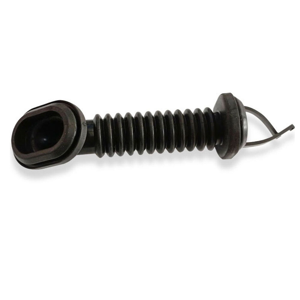 1X 25mm x 39mm Car Harness Wiring Door Tube Rubber Sleeve Dust-proof Oval Black