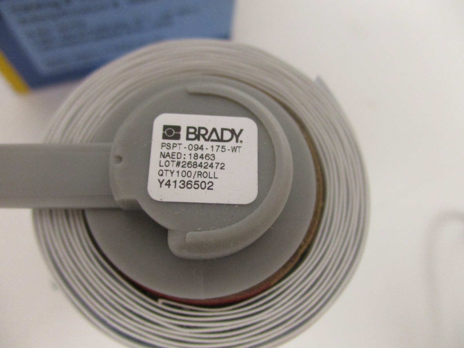 BRADY PSPT-094-175-WT, HEAT SHRINK LABELING PERMA SLEEVES, 0.094″ DIA 100/ROLL