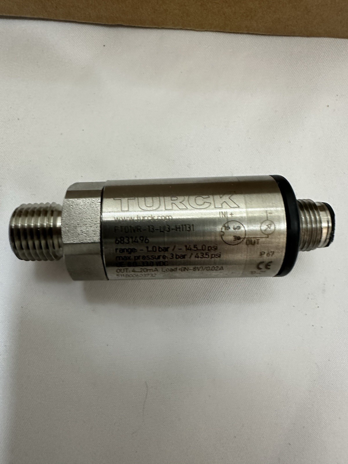 pt01vr-13-li3-h1131 Instrumentation compound pressure sensor transmitter Turck