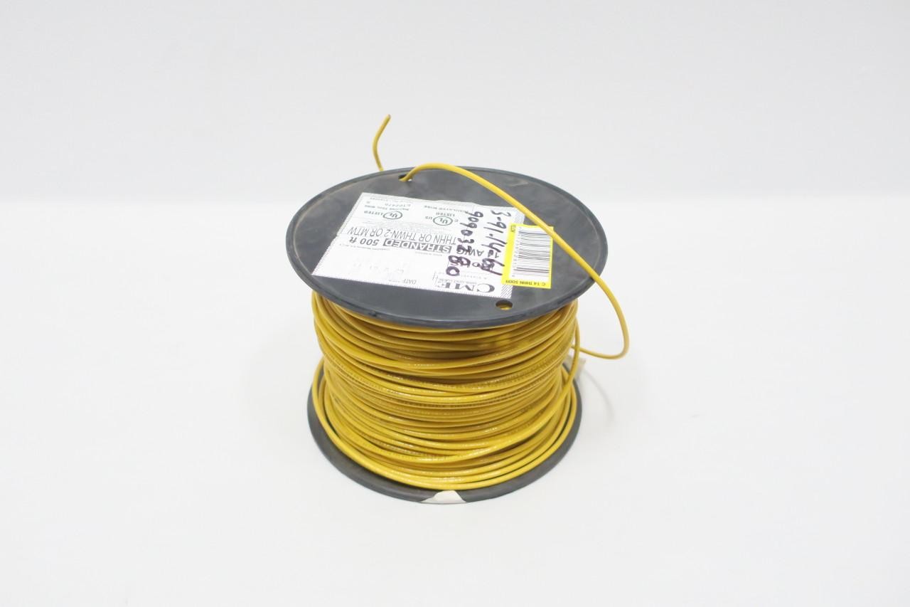 Cme E102470 Stranded Thhn/thwn-2/mtw Yellow Wire 14awg 500ft