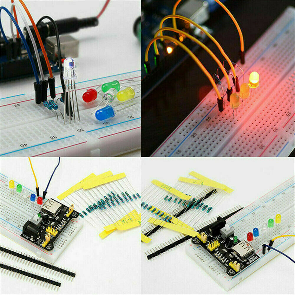 Electronics Components Basic Starter Set w/830 tie-points Breadboard K7H3