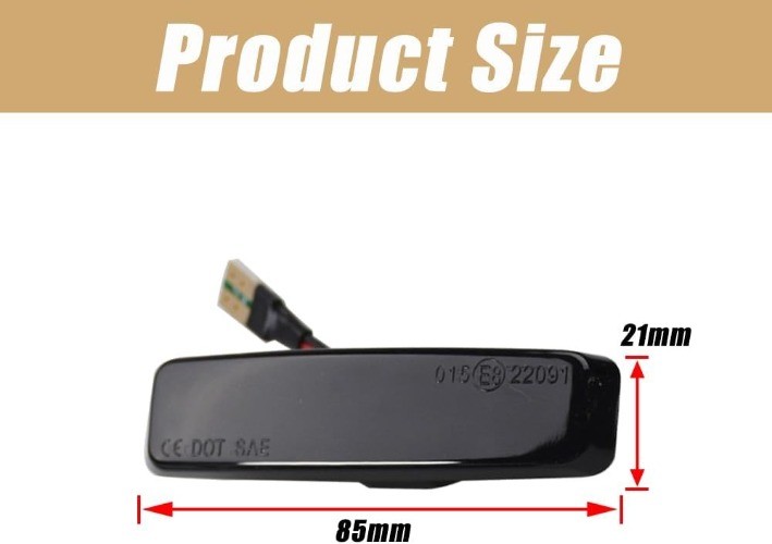 Dynamic Side Marker Turn Signal Light for 5 Series E39 1997-2003 525i 528i 530i