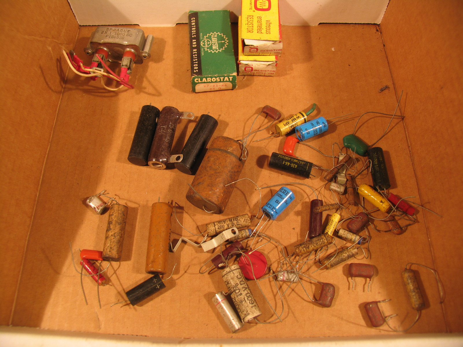 Misc. Lot of Various Resisters, etc.