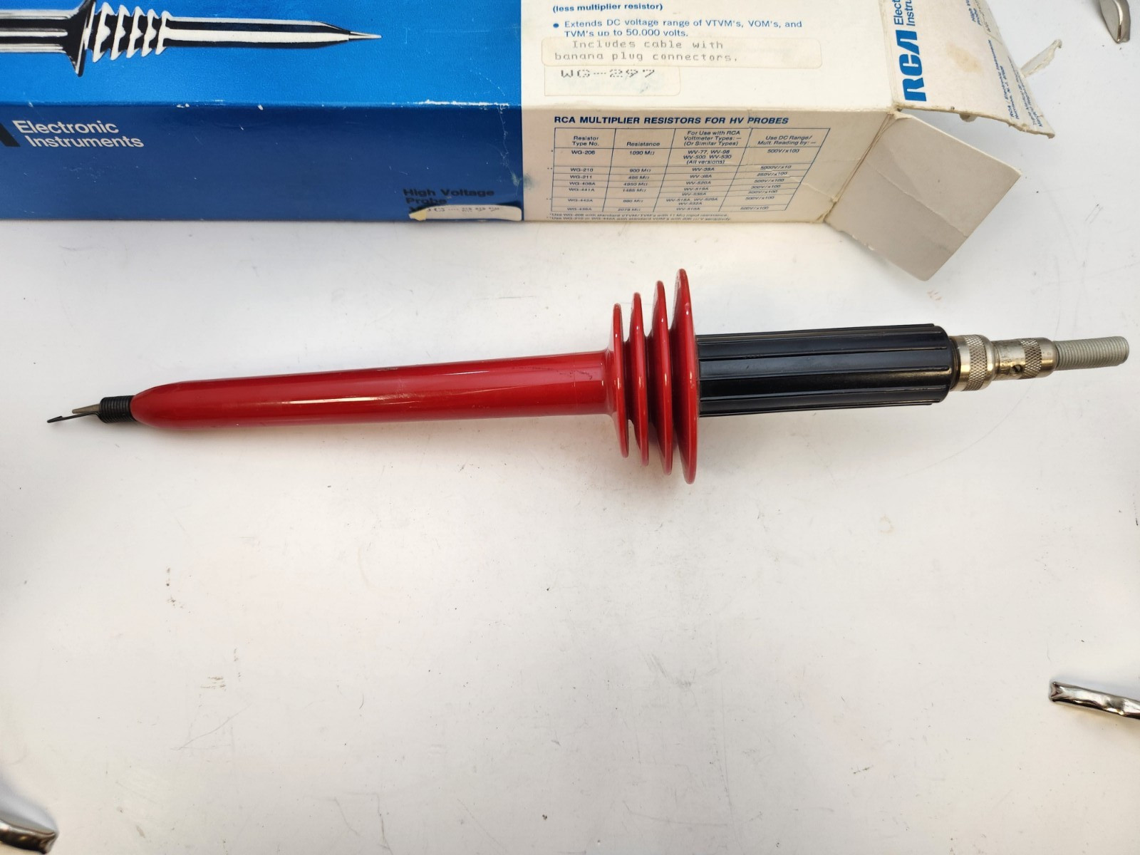 WG-297 – VIZ TEST EQUIPMENT – Original RCA / Viz High Quality High Voltage Probe