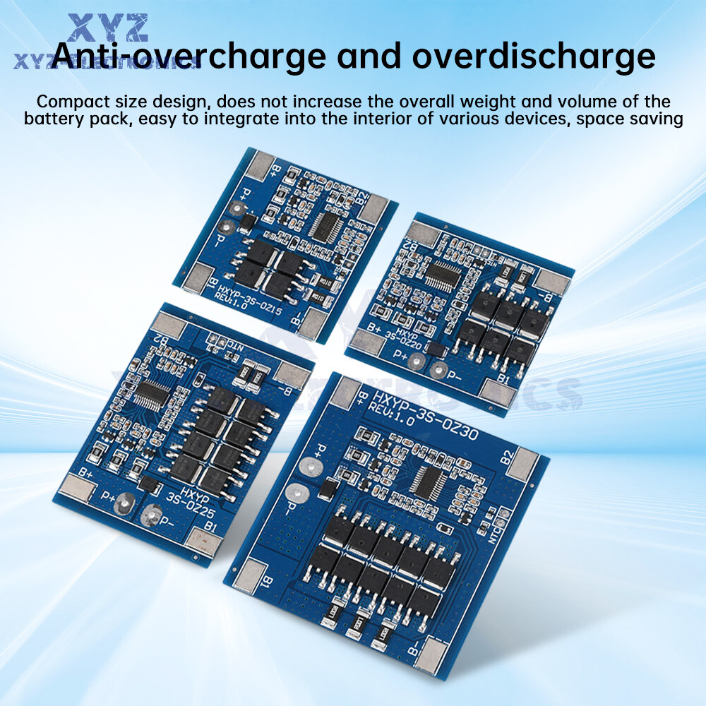 3S 12V 15/20/25/30A 18650 Li-ion Battery Protection Board 11.1V 12.6V Balanced