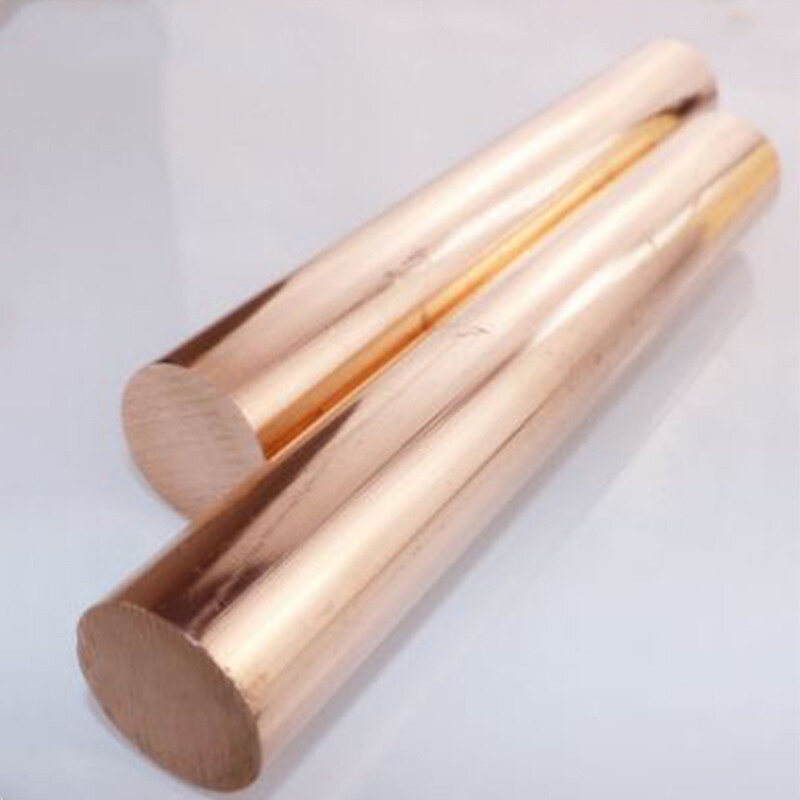 99.9% T2 Pure Copper Rod Metal Round Solid Bar 14~35mm Diameter 200~500mm Long