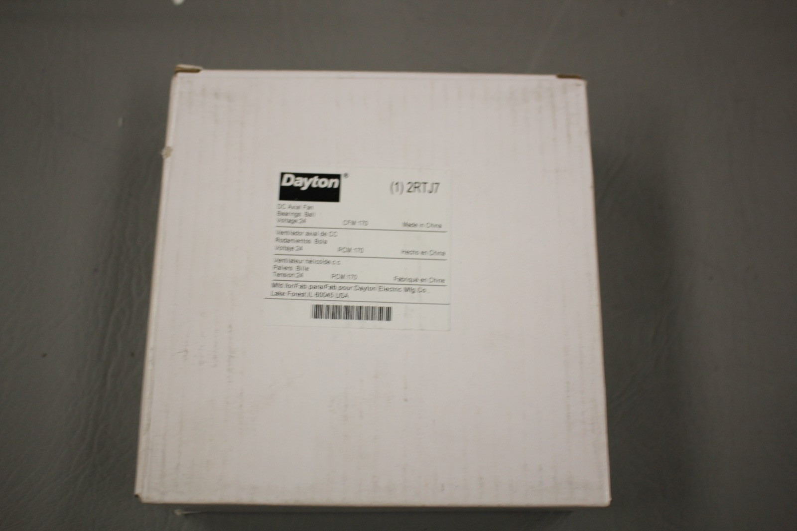 NEW IN BOX DAYTON DC AXIAL FAN 2RTJ7