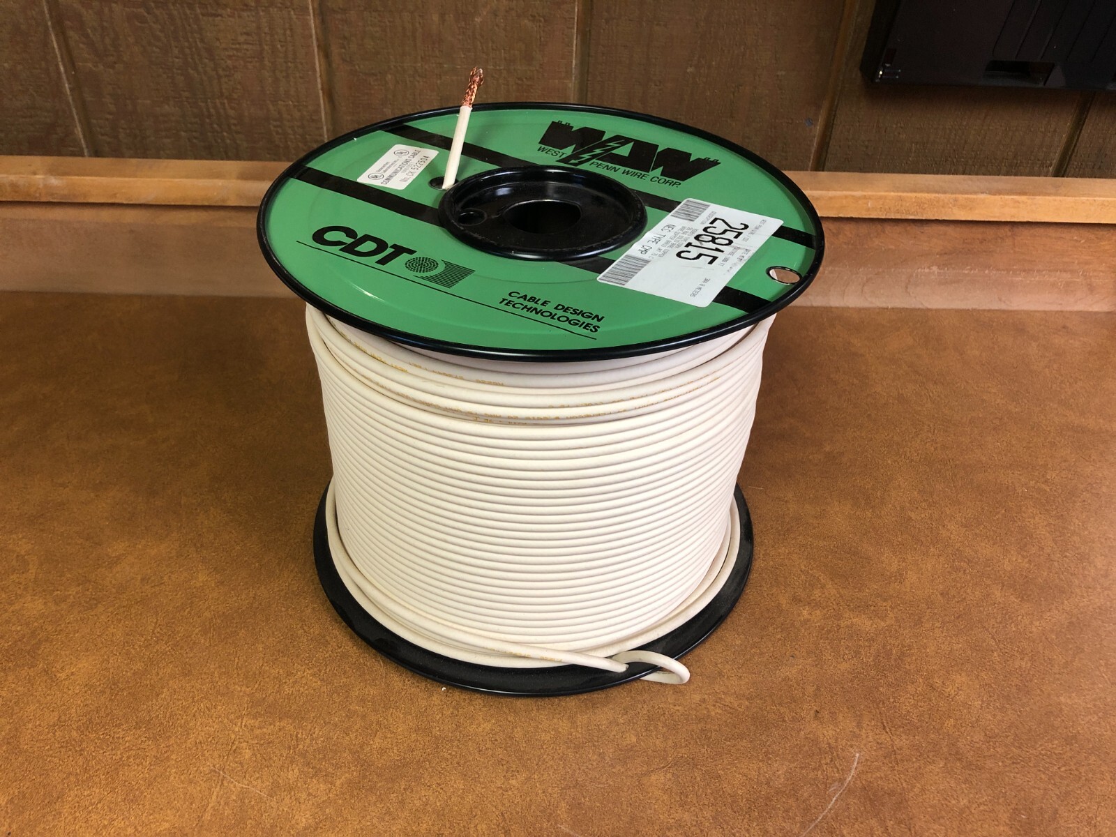 1000′ West Penn Wire 25815 RG59/U 20 SOLID BARE CMP CCTV Coaxial Cable