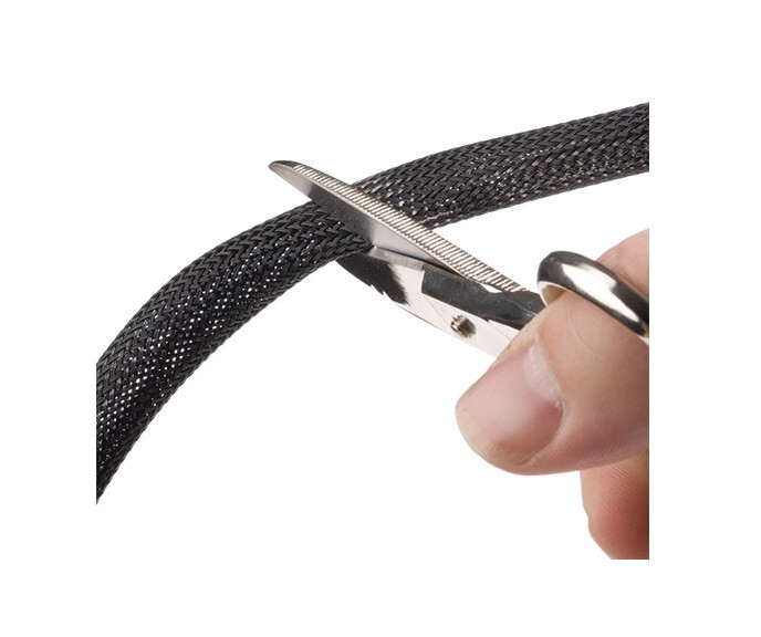 20 FT. 1″ Black Expandable Wire Cable Sleeving Sheathing Braided Loom Tubing US