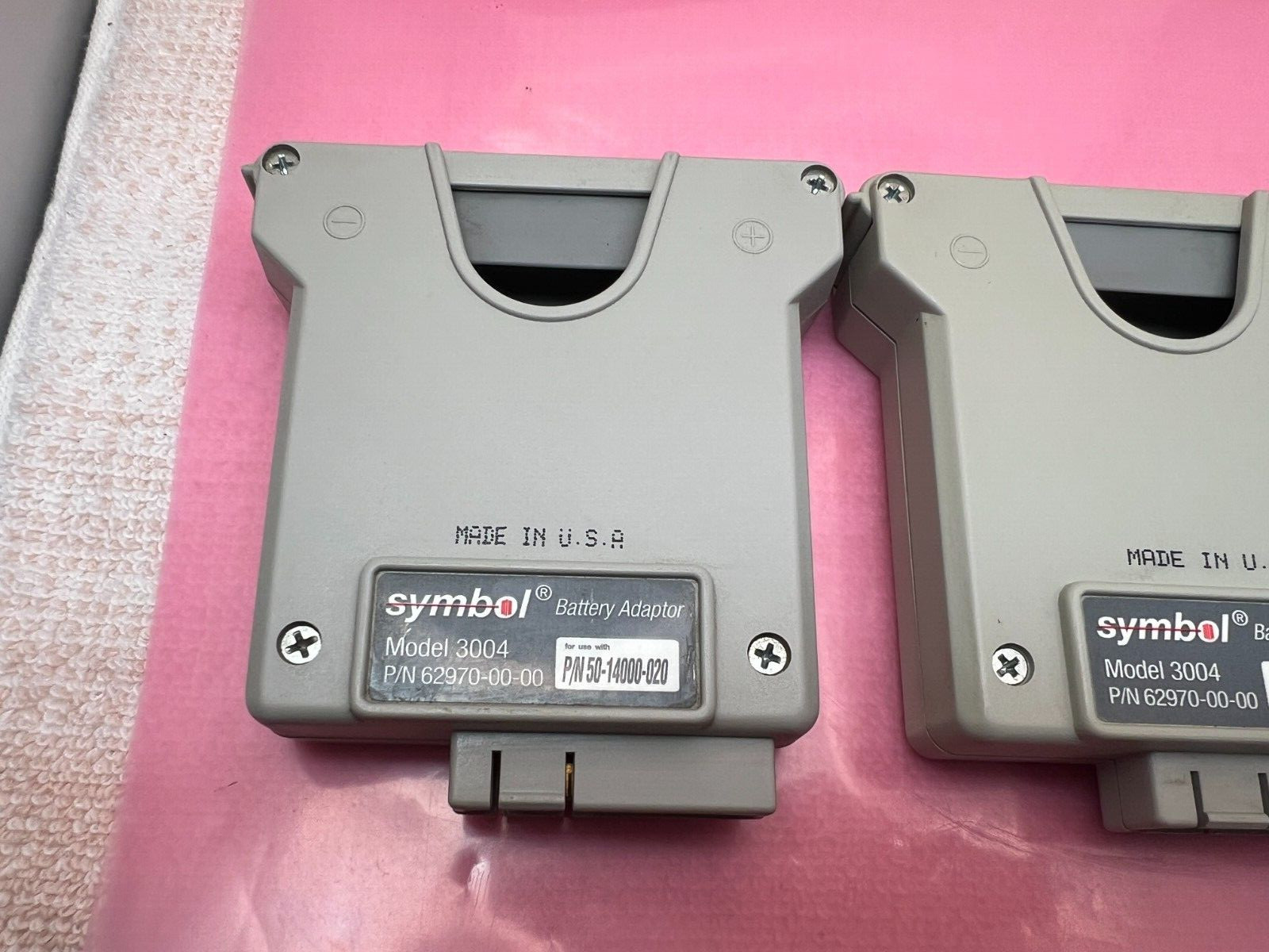 SYMBOL BATTERY ADAPTOR PART # 62970-00-00 FOR USE IN MODEL 3004 CHARGE UNIT