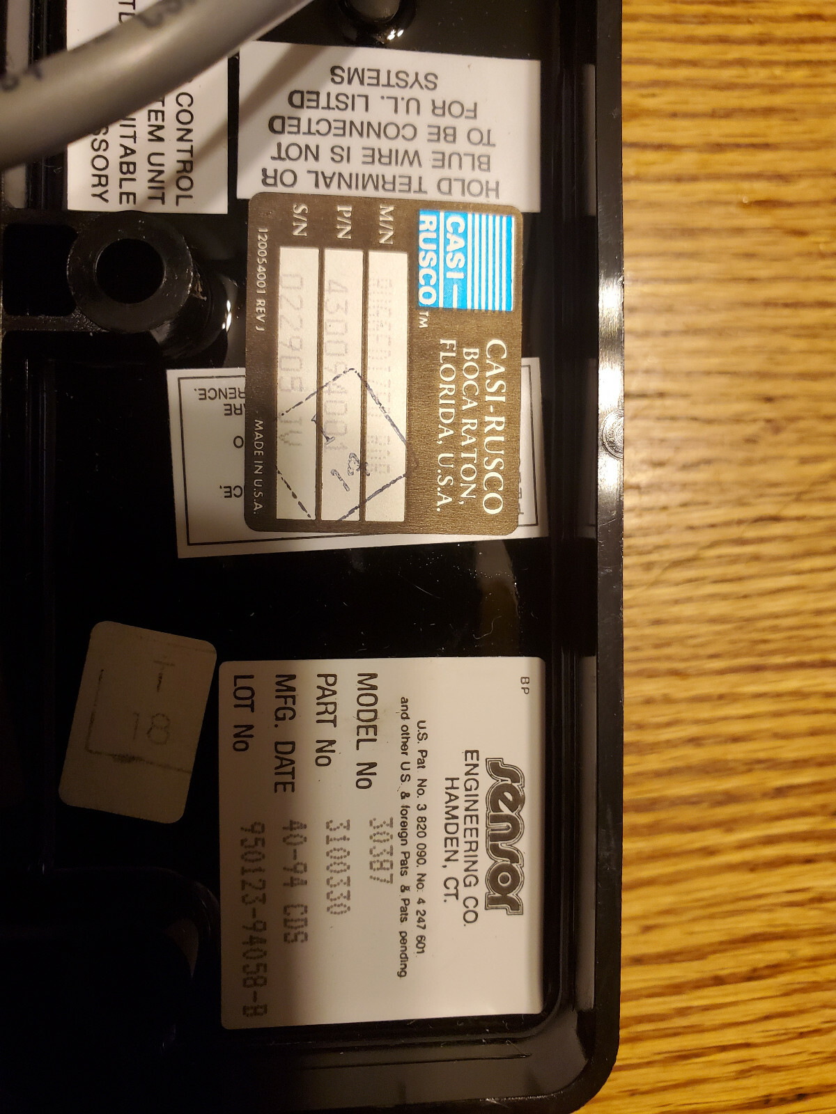 Sensor Engineering 30387 (PN3100330) Reader Private Label Casi Rusco 430094001