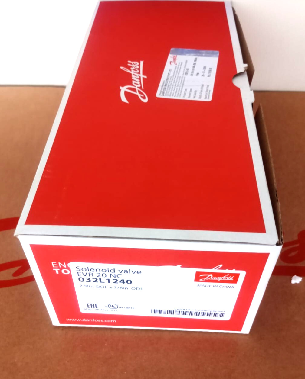 1PC- Danfoss 032L1240 Solenoid valve, EVR 20, Solder, ODF, 7/8 in- Brand New