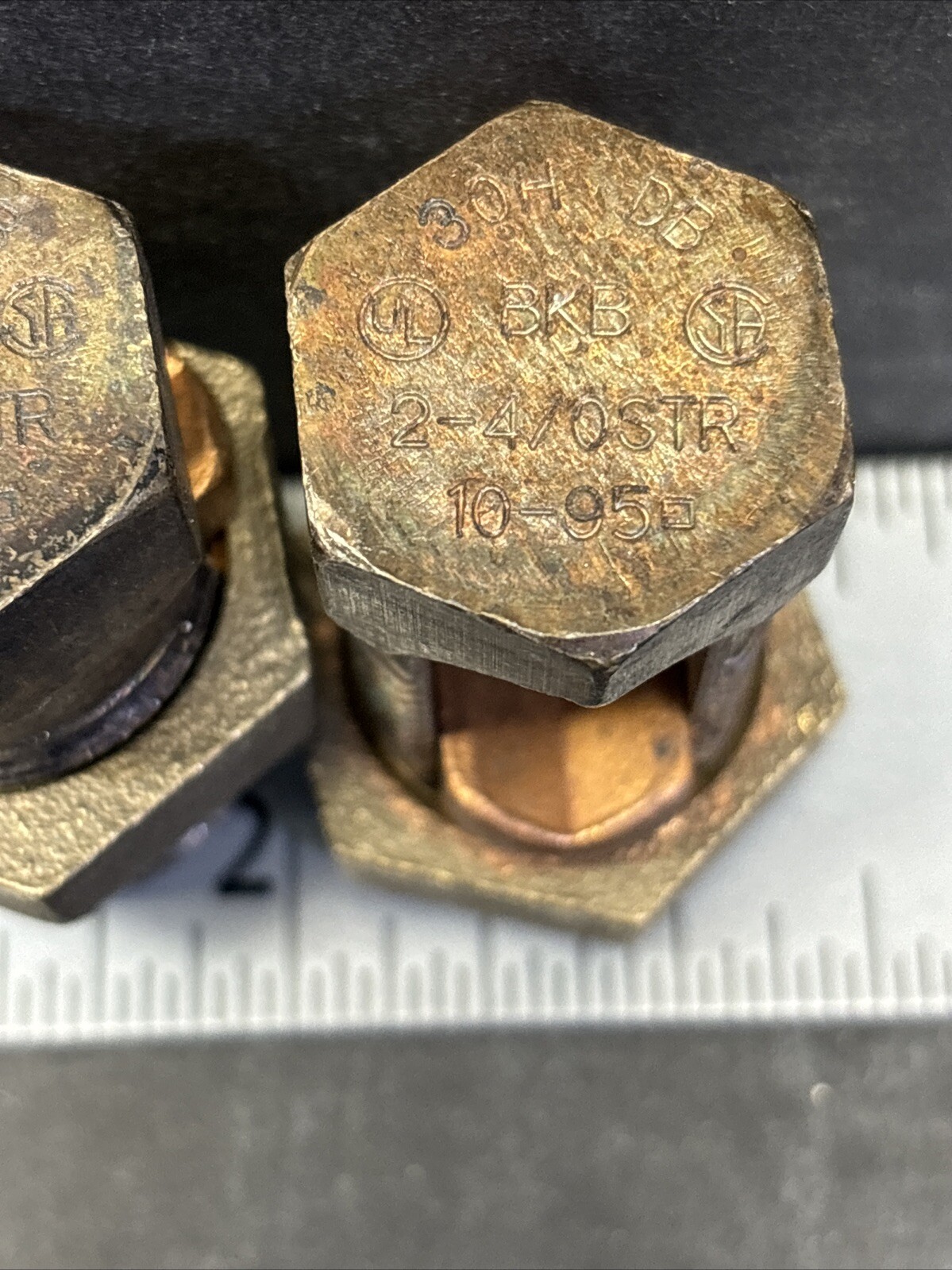 3- BKB 30H DB 2-4/0 OSTR 10-95, Blackburn, S/Bronze Split Bolt Bolted Connector