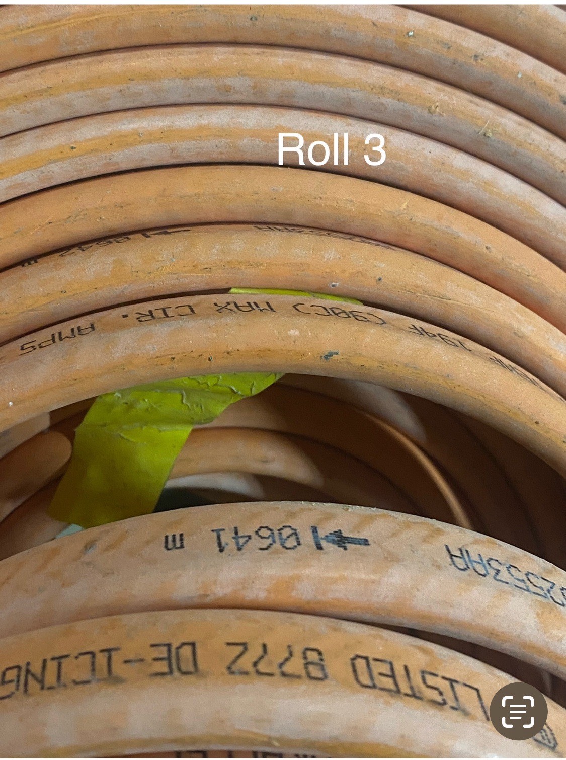 RAYCHEM Cable appr 110ft EM2-XR Self Regulating Wire Heating Cable & De-Ice 3/7