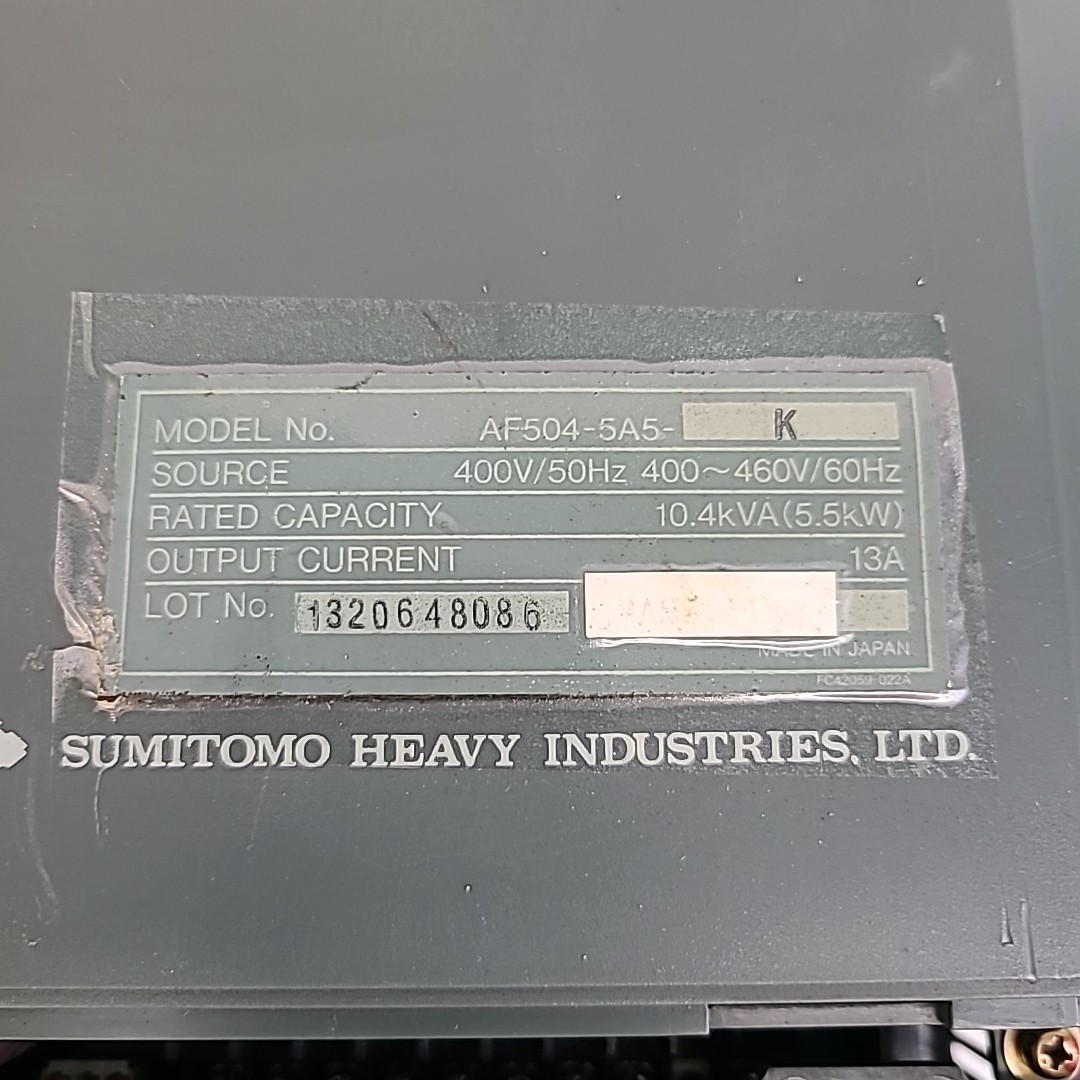 Sumitomo AF504-5A5-K AF-500 SMAC PAC Drive Transistor Inverter AF5045A5K