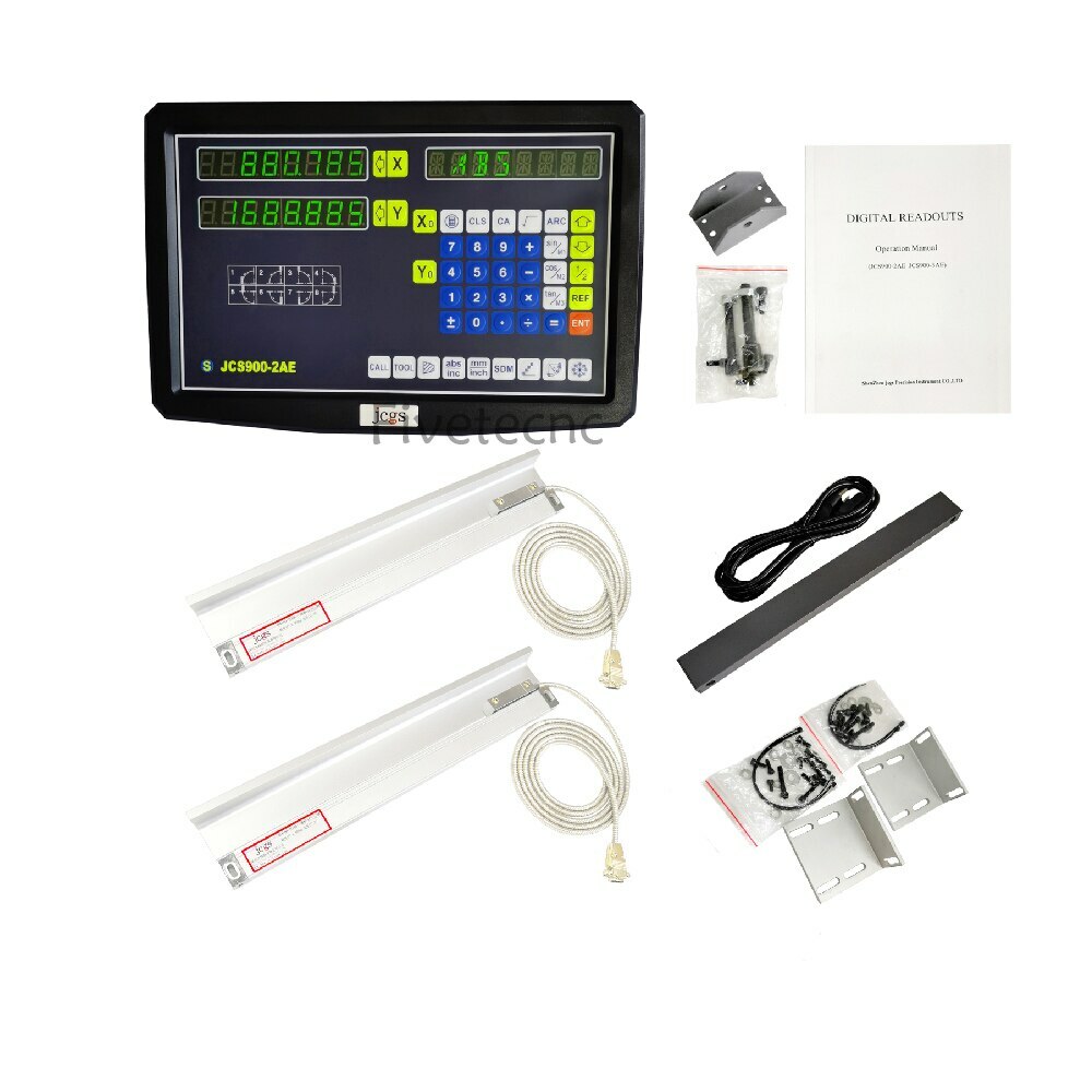2 Axis Digital Readout 3 Axes DRO Display And Linear Scale Encoder 5um Milling