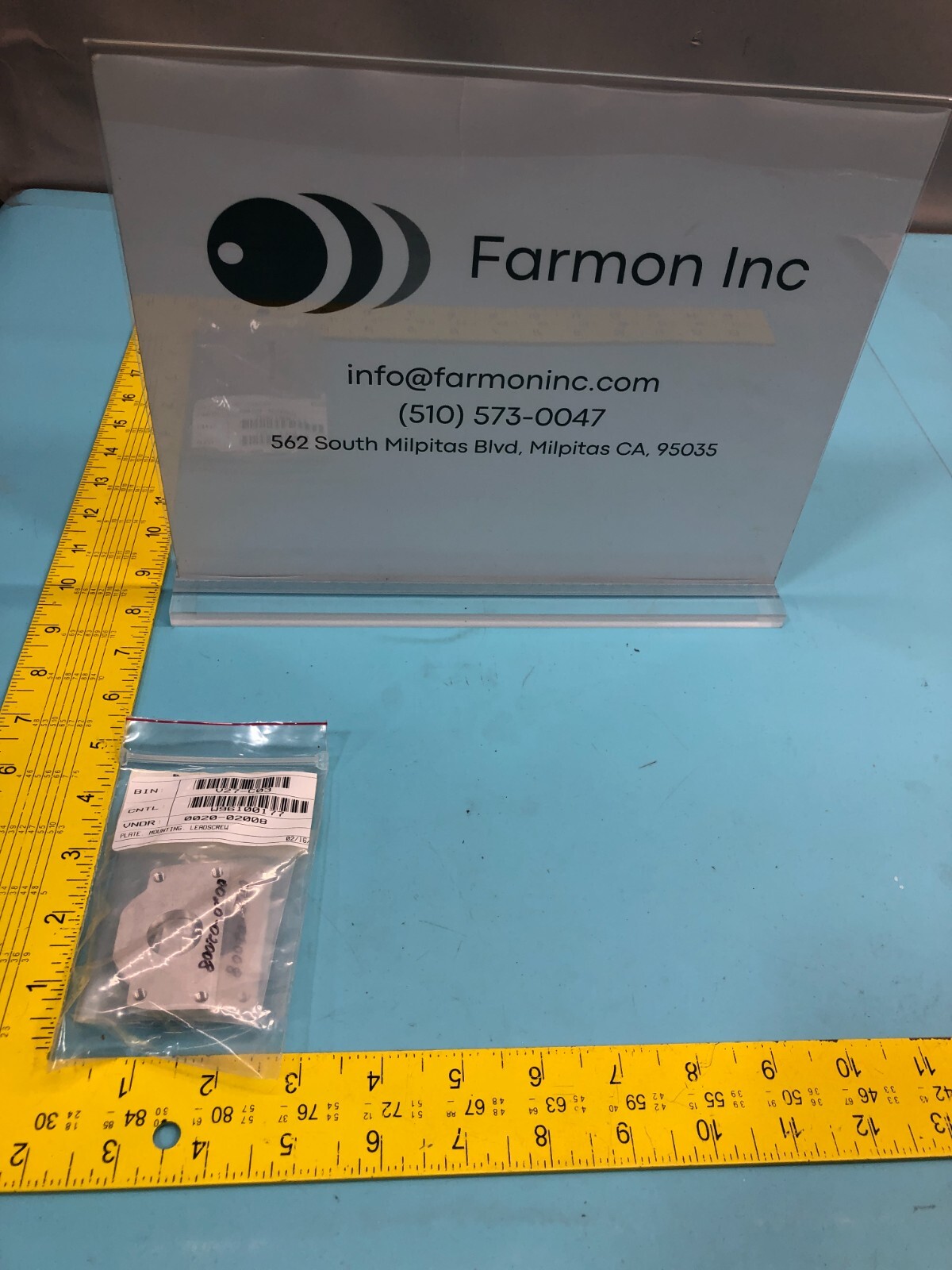 2 Applied Materials AMAT 0020-02008 PLATE, MOUNTING, LEADSCREW, 186859