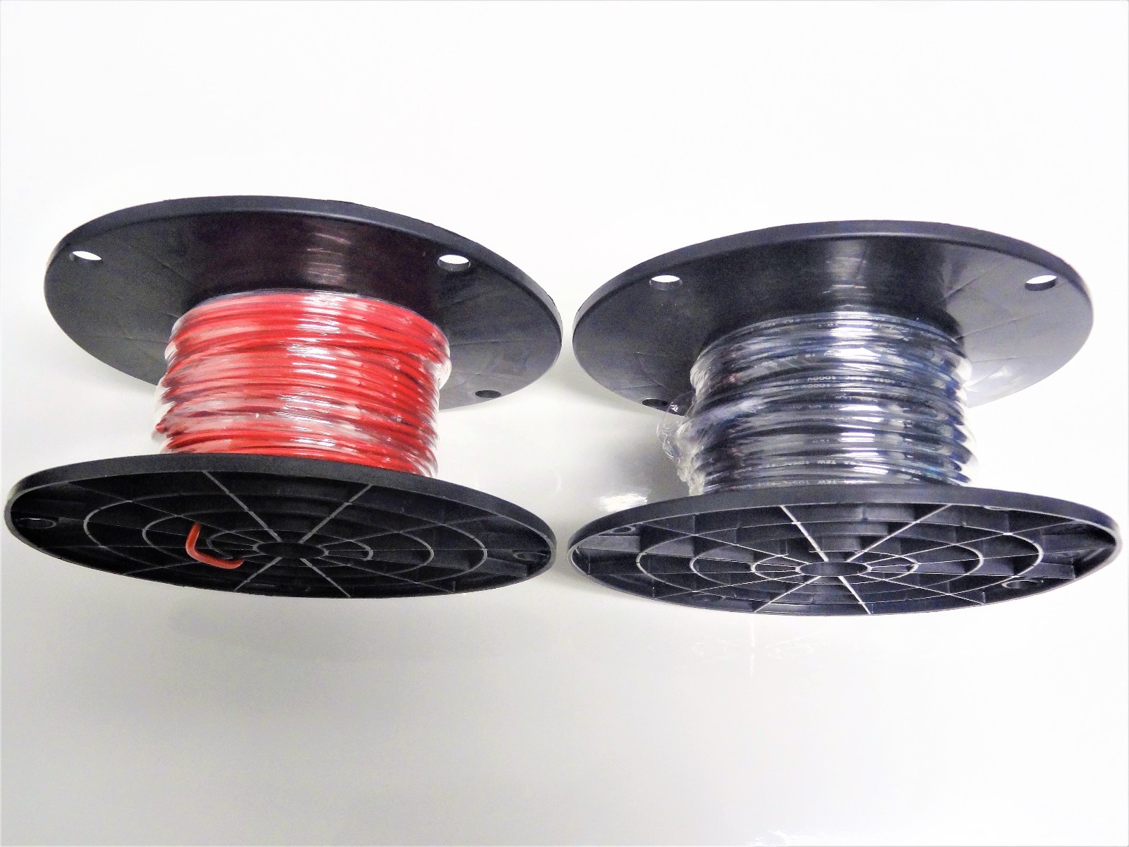 16 GAUGE TFFN TEWN WIRE BLACK + RED 100 FT EA 600V COPPER STRANDED GROUND WIRE