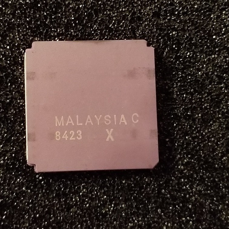 Intel C80188-3 16 bit 8MHz CPU, 68 PIN Gold Ceramic CLCC, Never Used!