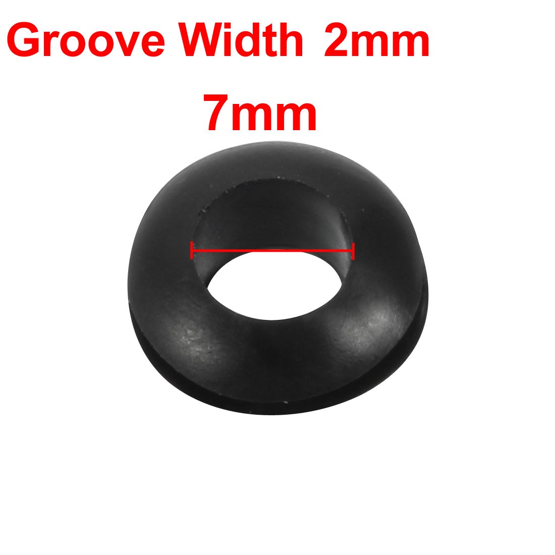 50pcs Double Side Rubber Ring Sealing Grommet Wire Grommets 13mm x 6mm