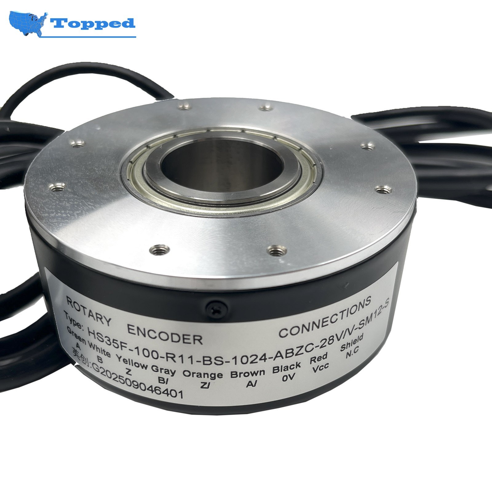 1pc New Encoder HS35F-100-R11-BS-1024-ABZC-28V/V-SM12-S