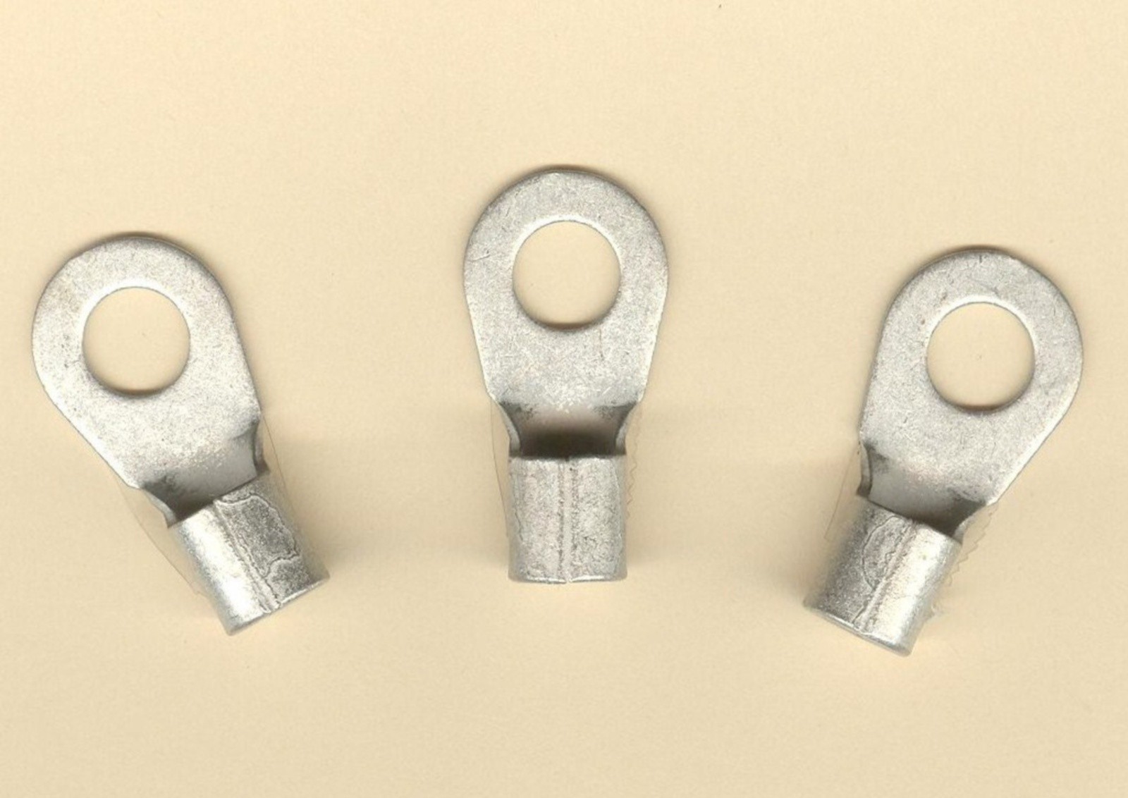 20 Bare Ring Lug Brazed Barrel Terminal Connector #6 Wire Gauge 5/16″ Stud USA